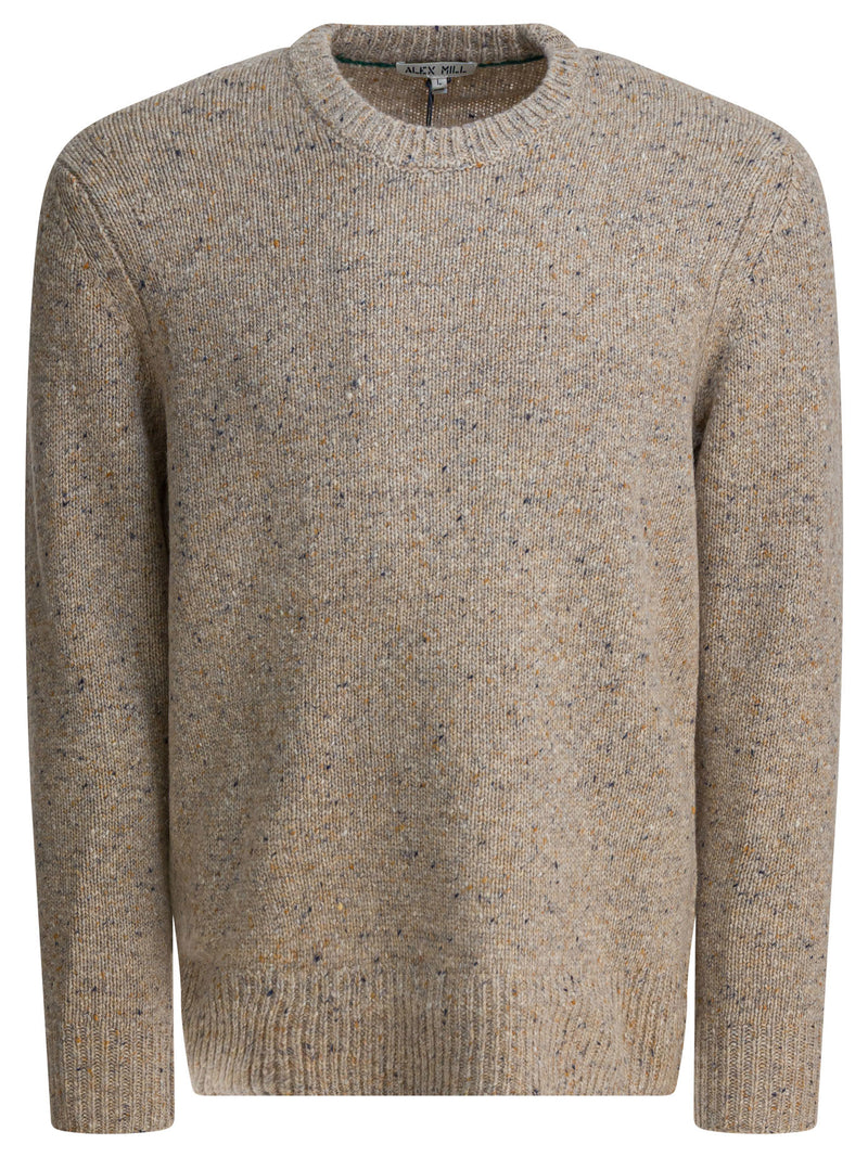 Alex Mill Alex Mill Suéter de Lana Donegal Beige para Hombre - World Class Fashion