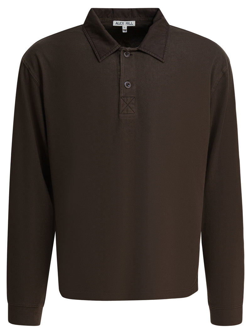 Alex Mill Alex Mill Cotton Rugby Polo Shirt Brown Men - World Class Fashion