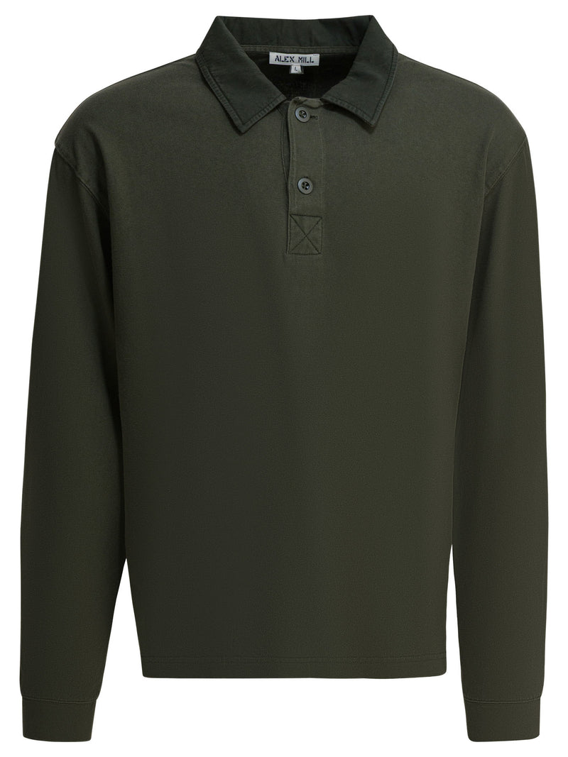 Alex Mill Alex Mill Cotton Rugby Polo Shirt Green Men - World Class Fashion