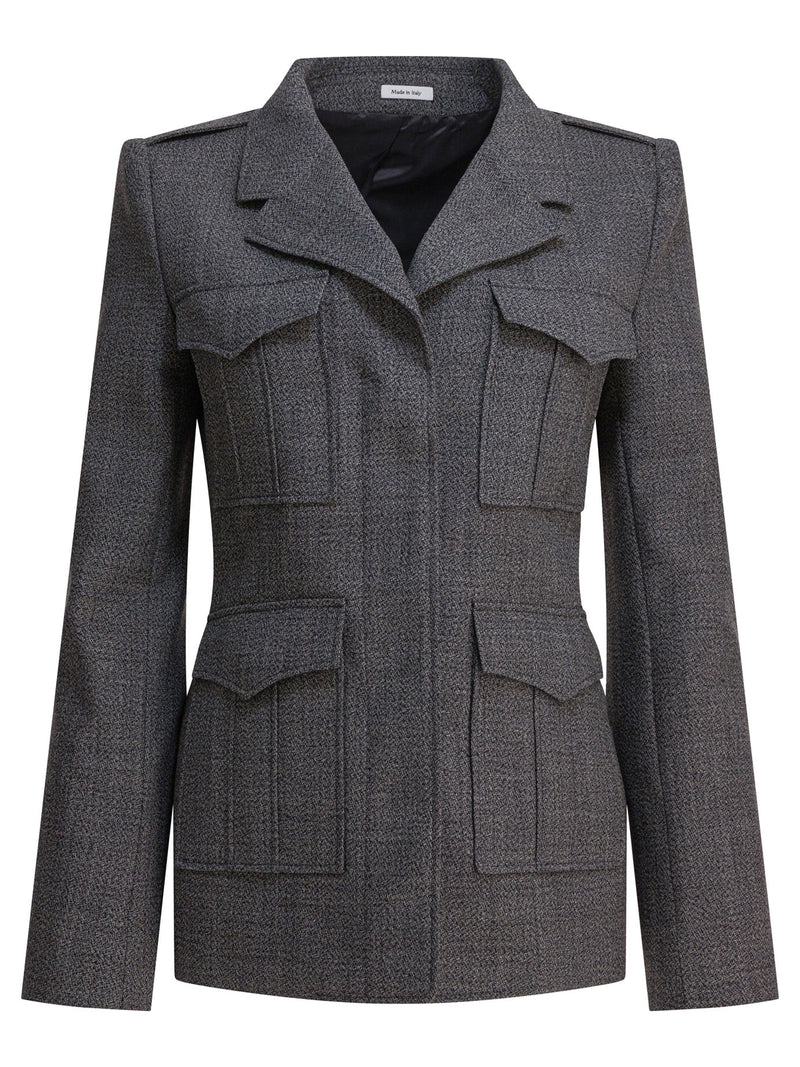 Alexander McQueen Alexander McQueen Wool Jacket Grey Women - World Class Fashion