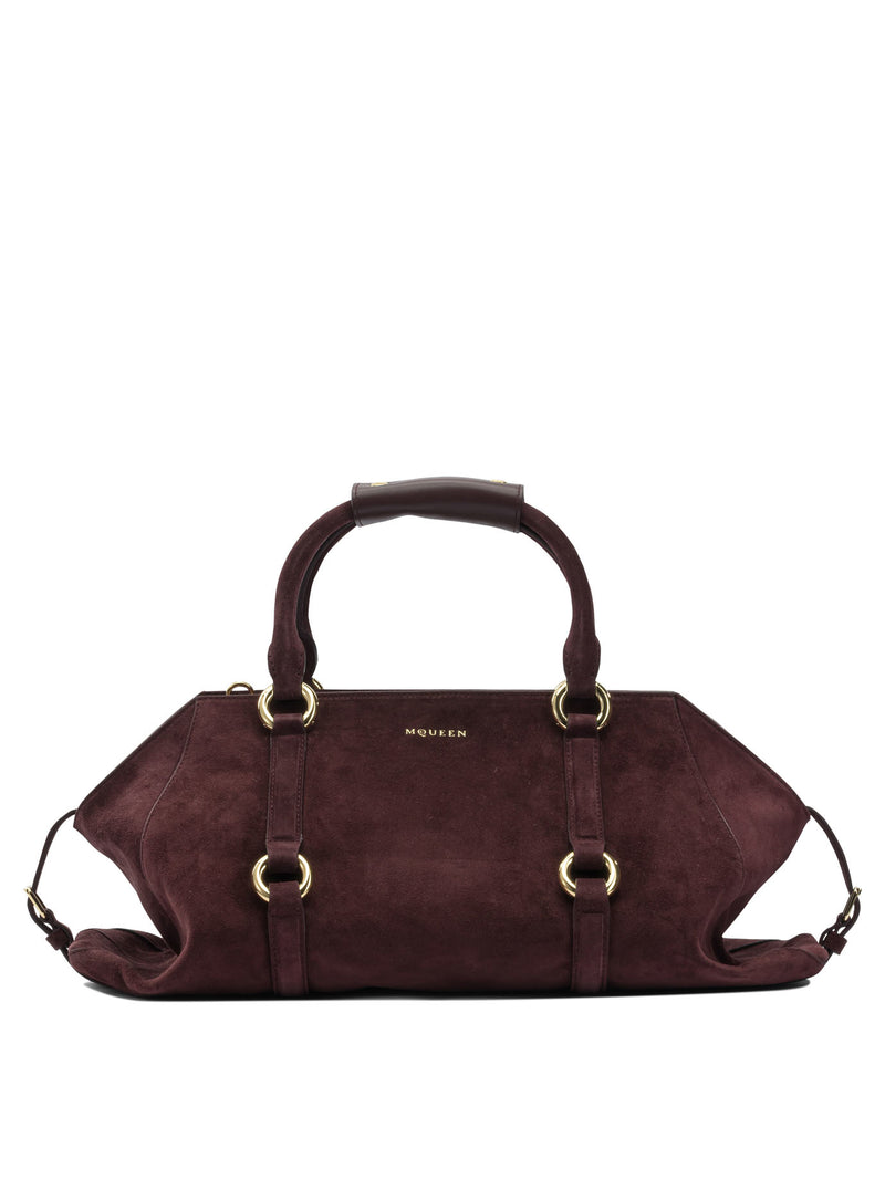 Alexander McQueen Alexander McQueen Bordeaux Calfskin Handbag - World Class Fashion