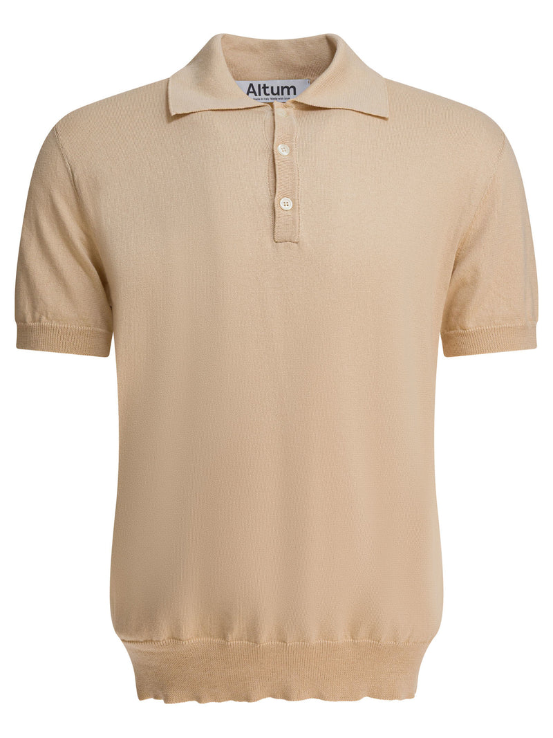Altum Altum Short Sleeves Polo Shirt Beige Men - World Class Fashion