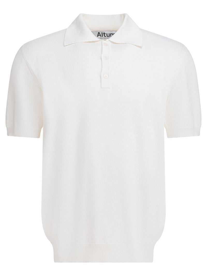 Altum Altum Cotton Polo Shirt White Men - World Class Fashion