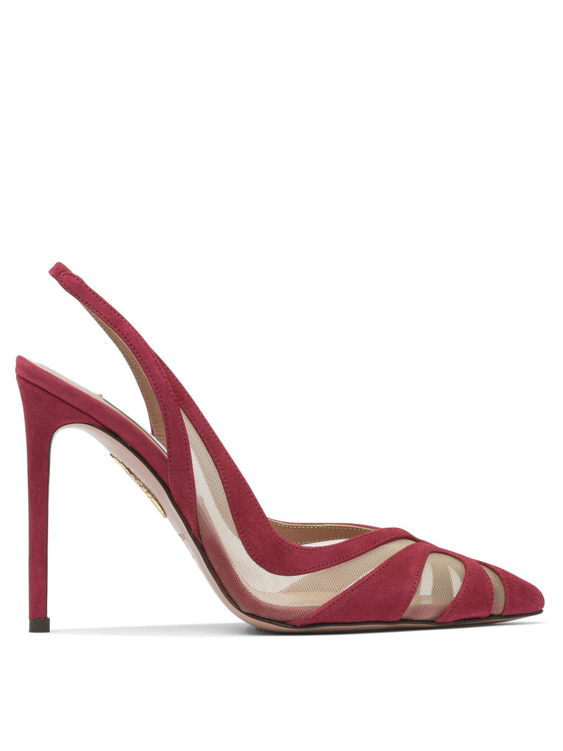 Aquazzura Aquazzura Salones destalonados Lune de 105 mm Rojos para mujer - World Class Fashion