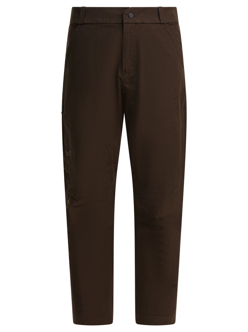Arc'teryx Arc'teryx Cronin Pants Brown Cotton Blend - World Class Fashion
