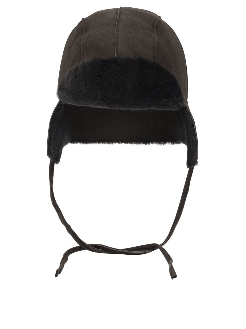 Auralee Auralee Mouton Merino Wool Beanie Dark Brown - World Class Fashion