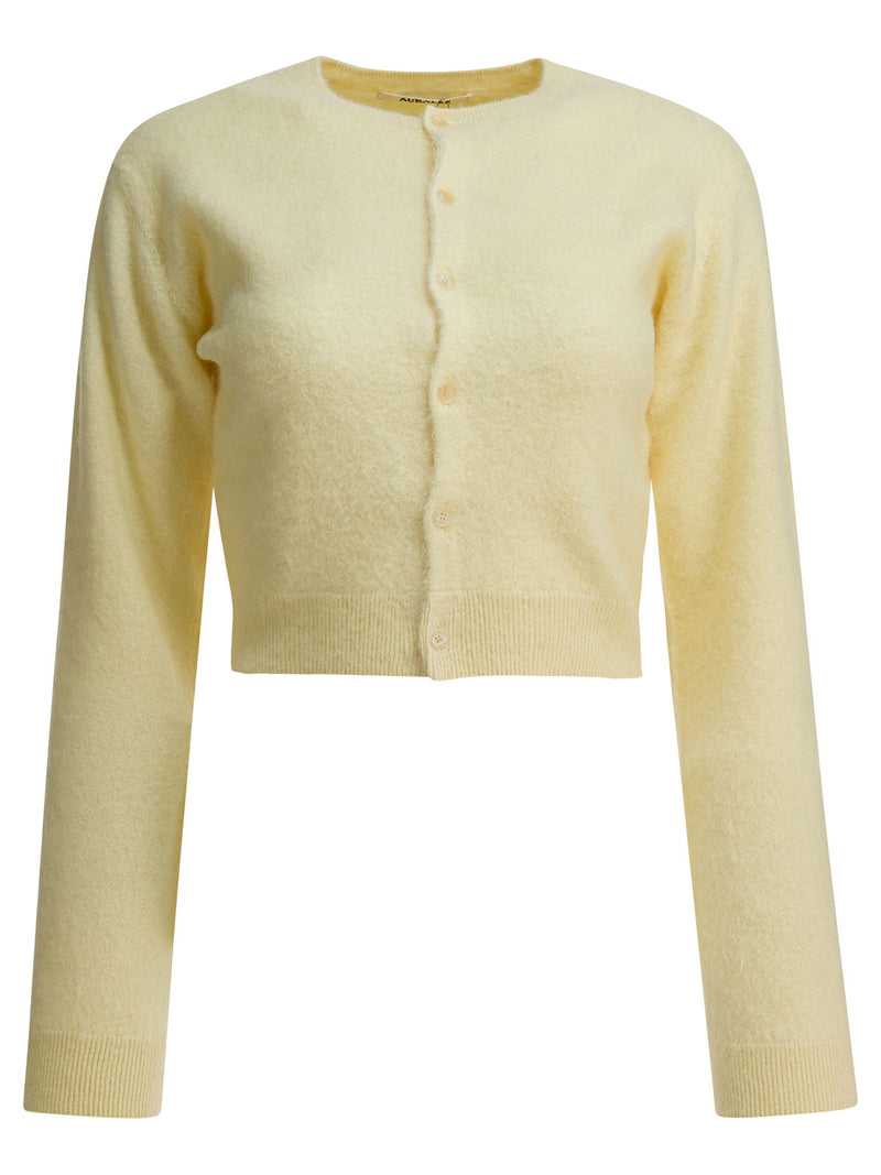 Auralee Prendas de punto de alpaca Auralee amarillas para mujer - World Class Fashion