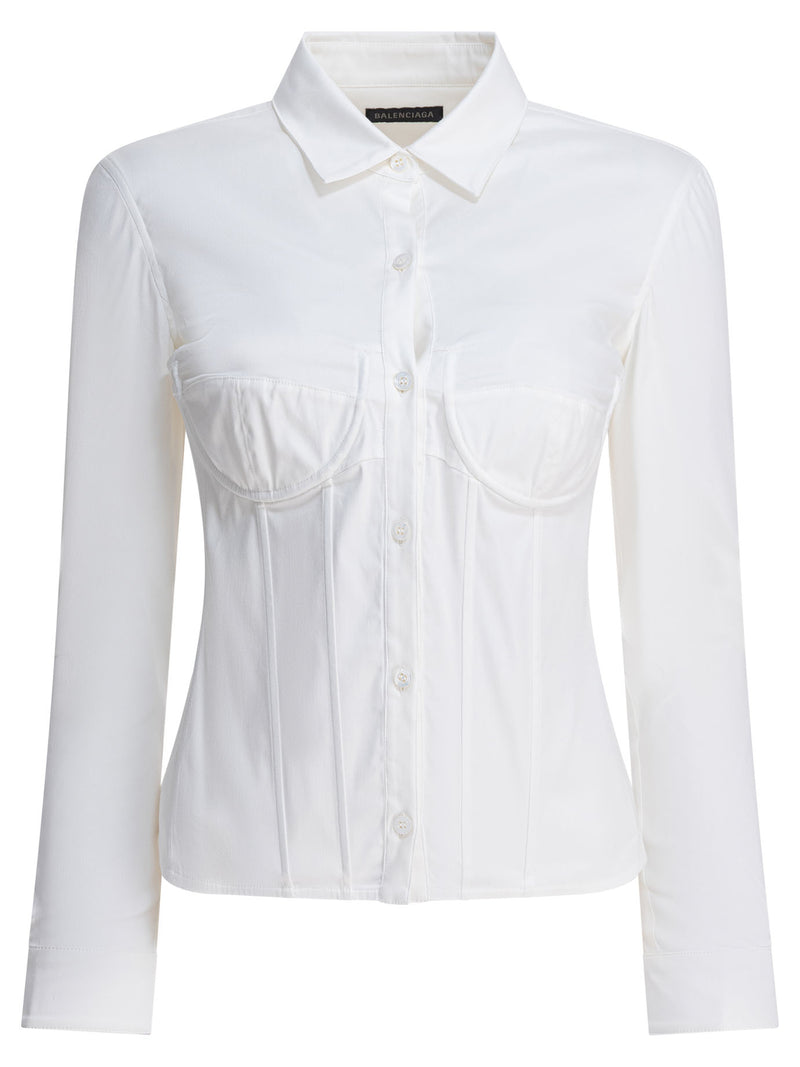 Balenciaga Balenciaga Corset Shirt White Women - World Class Fashion