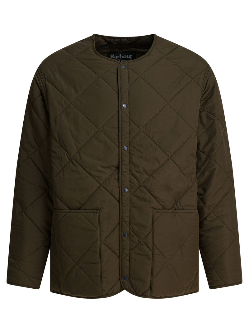Barbour Barbour X Kaptain Sunshine Quilted Jacket Brown - World Class Fashion