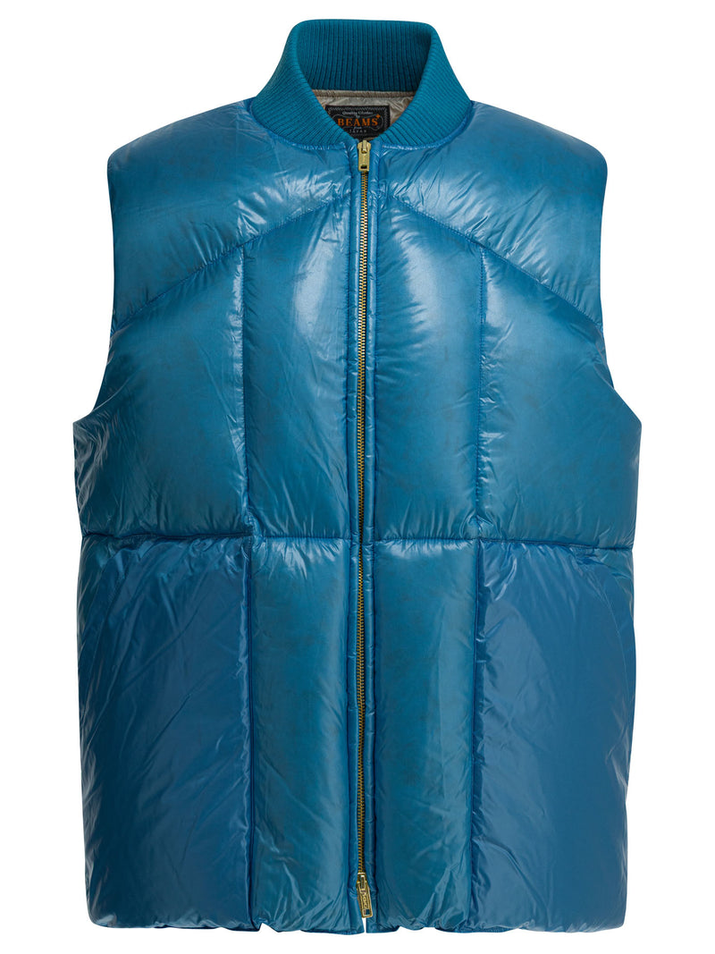 Beams Plus Beams Plus Light Blue Men's Down Jacket - World Class Fashion