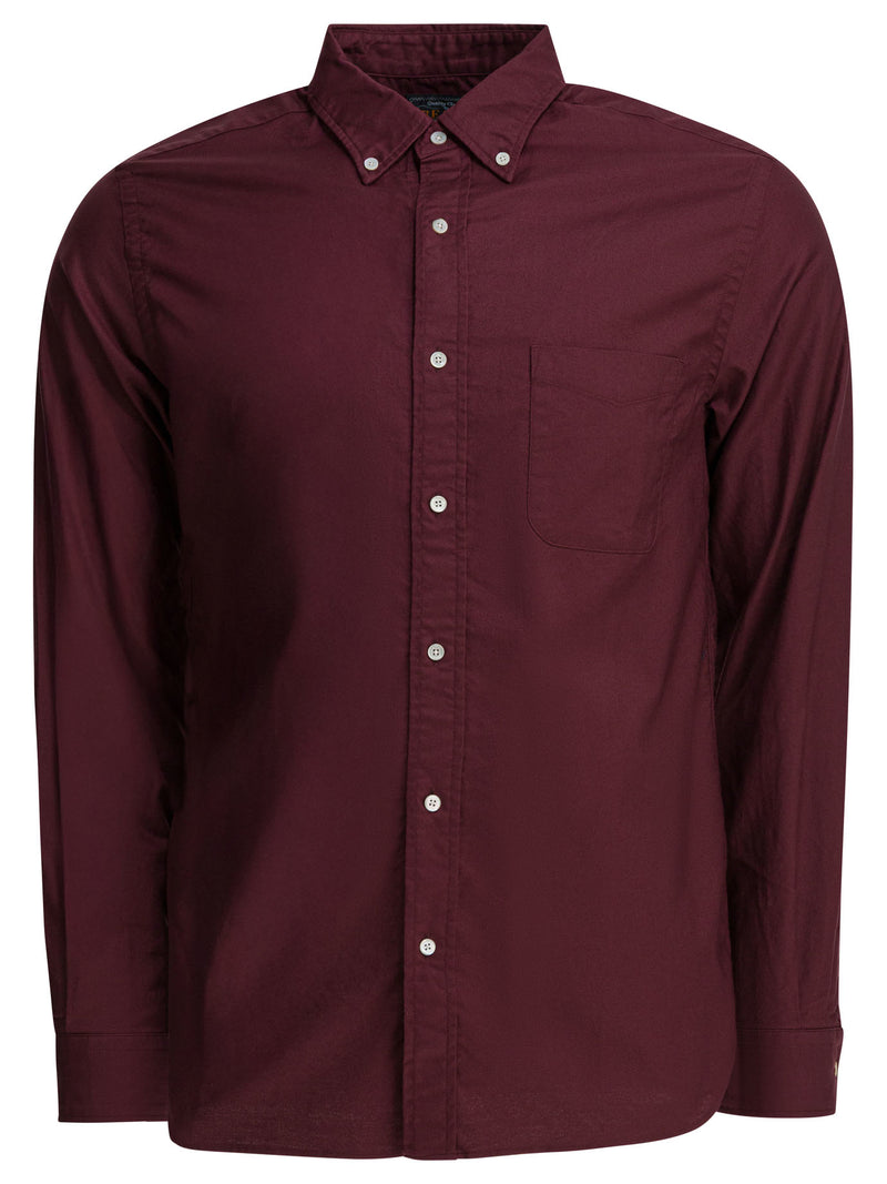 Beams Plus Beams Plus Bordeaux Oxford Shirt Men - World Class Fashion