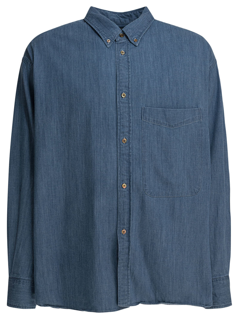 Beams Plus Beams Plus Lisa Denim Shirt Light Blue - World Class Fashion