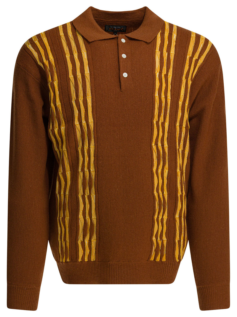 Beams Plus Beams Plus Suéter de Lana Marrón para Hombre - World Class Fashion
