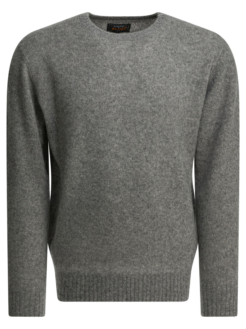 Beams Plus Beams Plus Prendas de punto de cachemir y seda grises para hombre - World Class Fashion