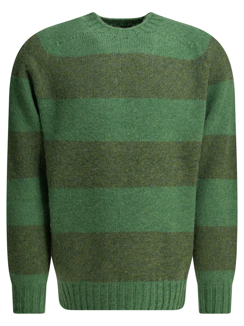Beams Plus Beams Plus Jersey de Lana Verde para Hombre - World Class Fashion