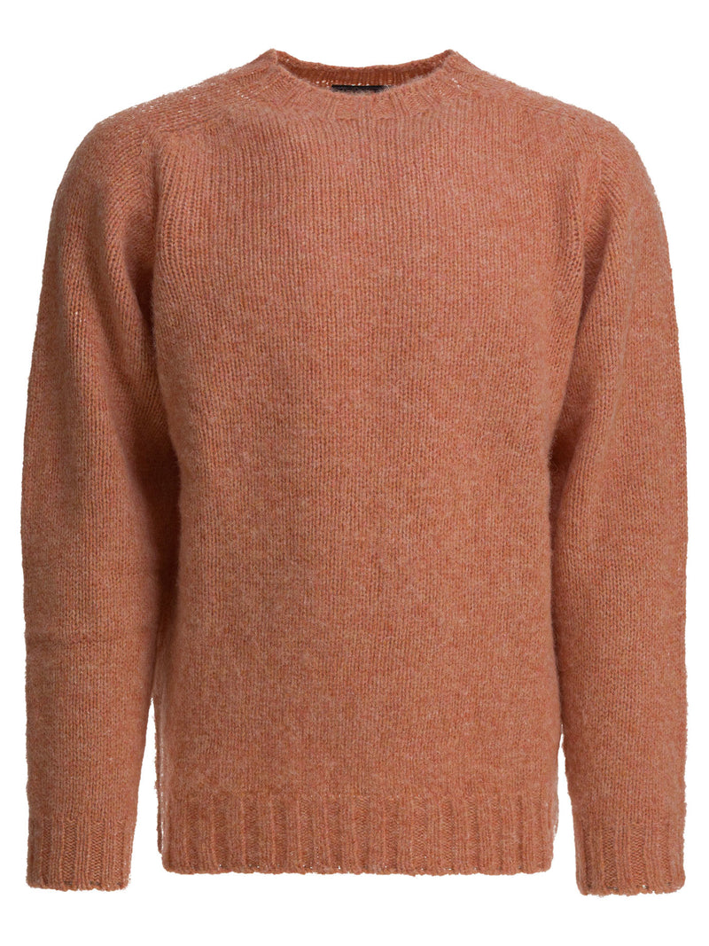 Beams Plus Sudadera de cuello redondo Shaggy Bernard de Beams Plus, color naranja - World Class Fashion