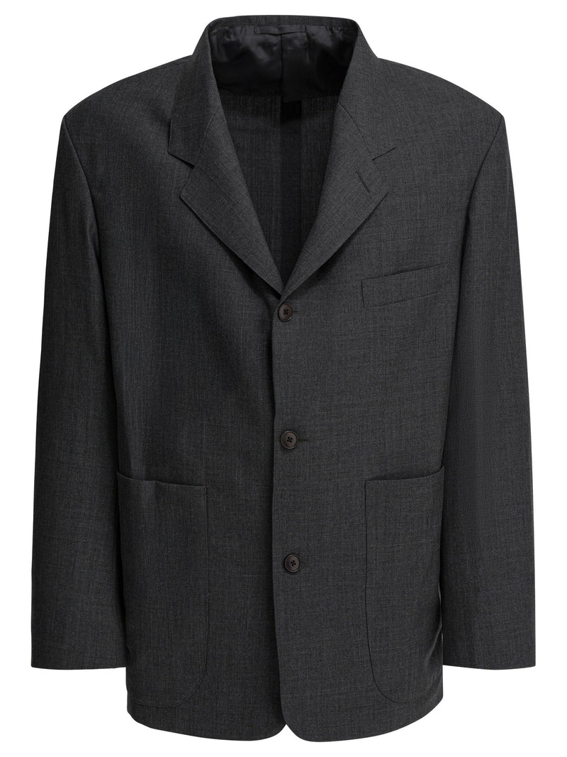Beams Plus Beams Plus Grey Wool Blazer Men - World Class Fashion