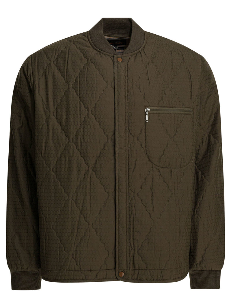 Beams Plus Beams Plus Men's Green Nylon Jacket - World Class Fashion