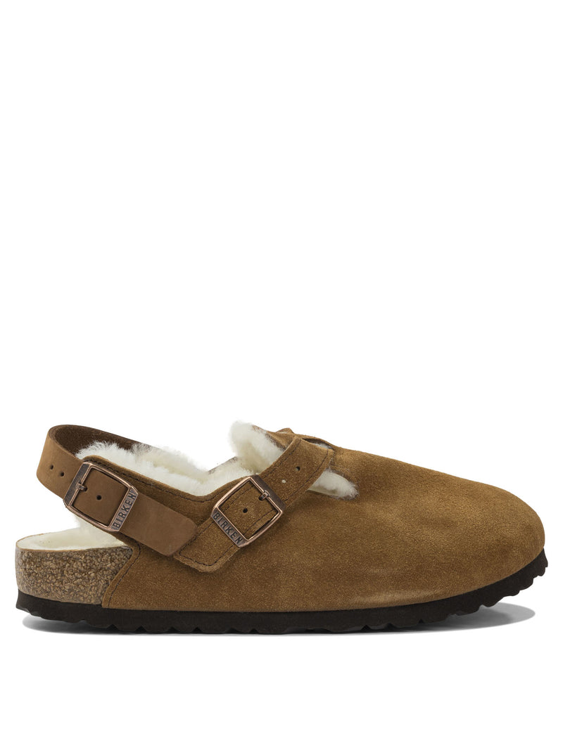 Birkenstock Birkenstock Tokyo Shearling Sabot Beige Women - World Class Fashion