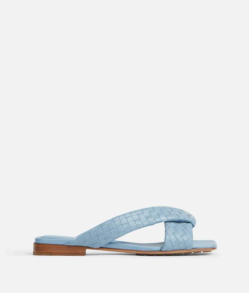 Bottega Veneta Bottega Veneta Riva Mules Light Blue Women - World Class Fashion
