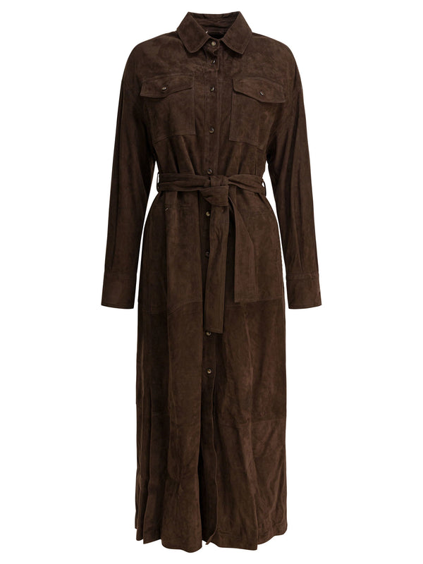 Brunello Cucinelli Chemisier Coat With Necklace