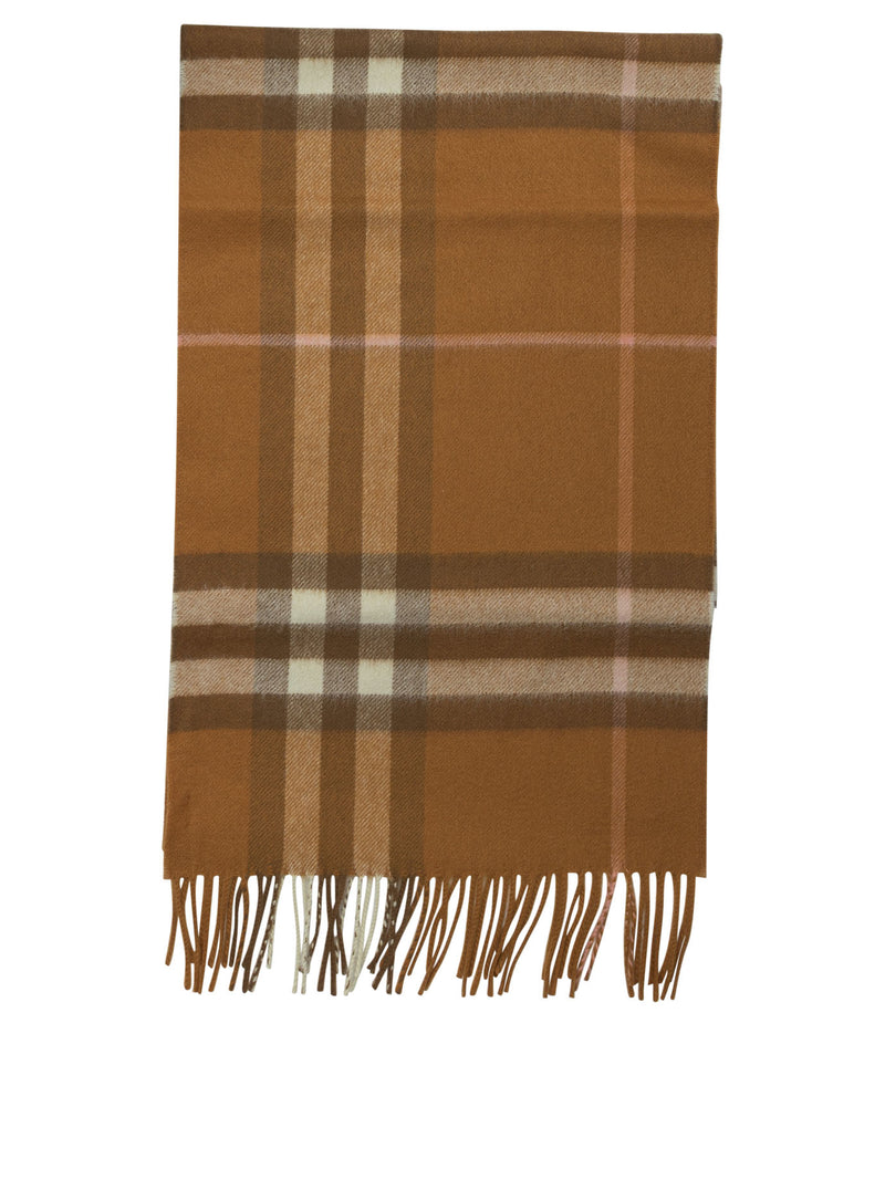 Burberry Burberry Check Cashmere Scarf Beige Men - World Class Fashion