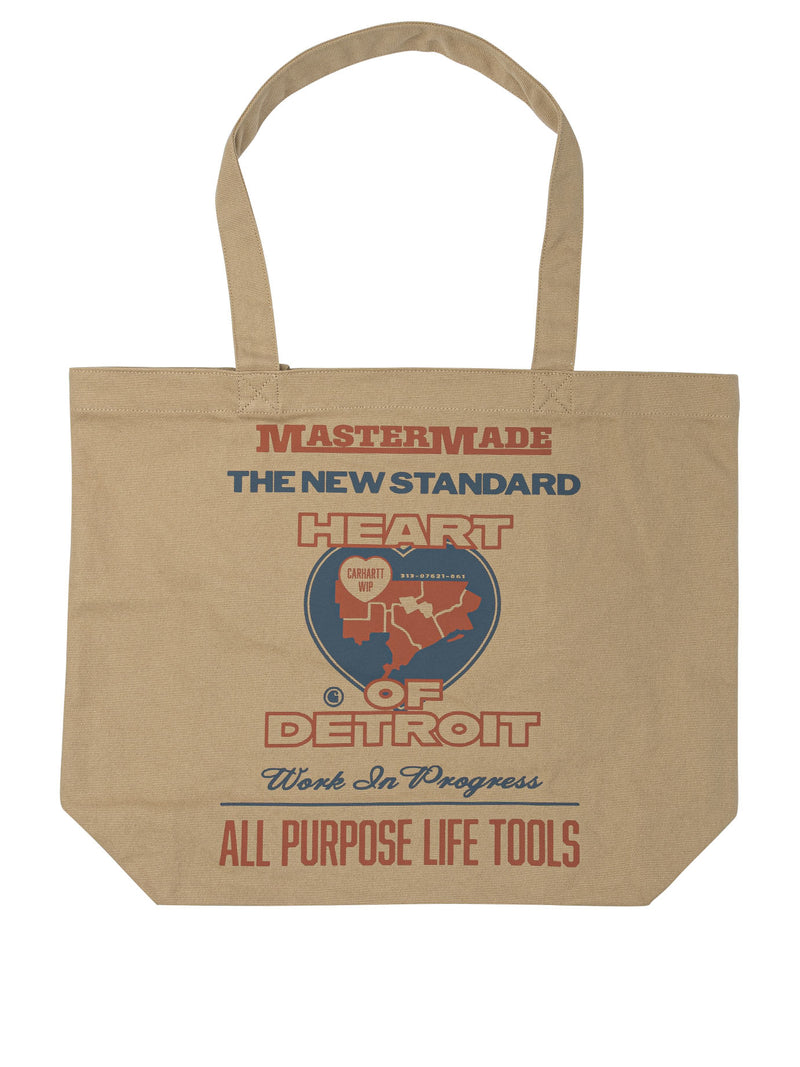 Carhartt WIP Carhartt WIP Canvas Graphic Tote Bag Brown - World Class Fashion
