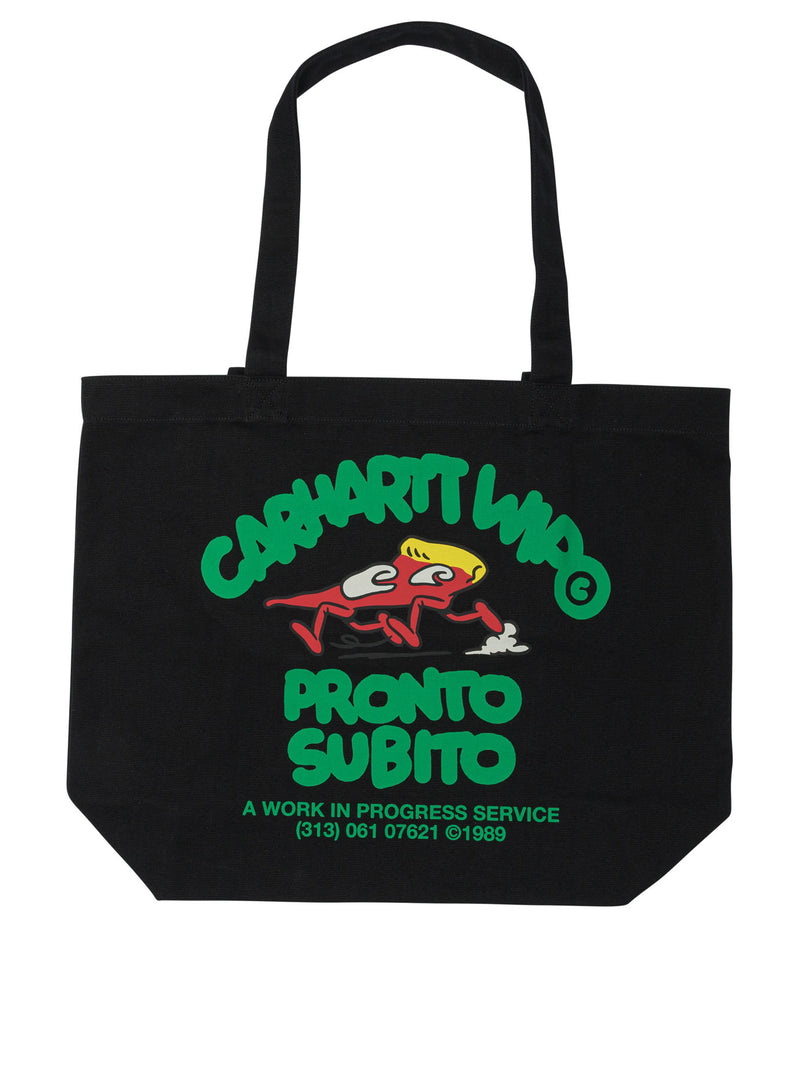 Carhartt WIP Carhartt WIP Canvas Graphic Tote Bag Black - World Class Fashion