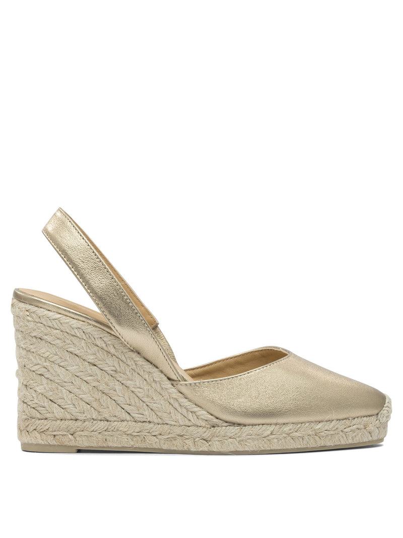 Castañer Castañer Carissa Espadrilles Gold Leather Women - World Class Fashion