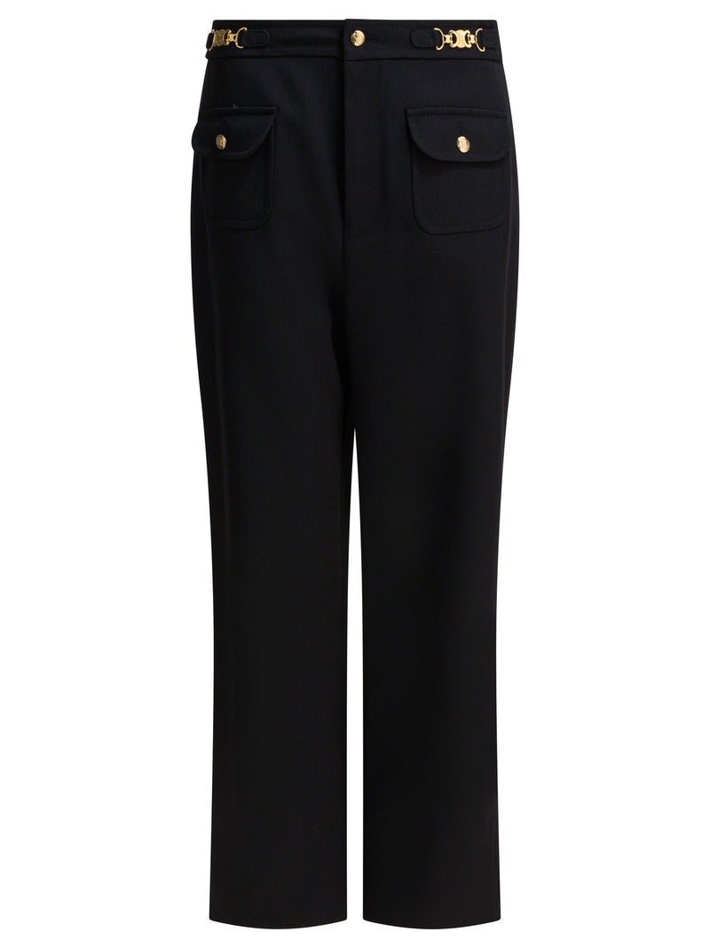 Celine Celine Women's Black Wool Trousers - World Class Fashion