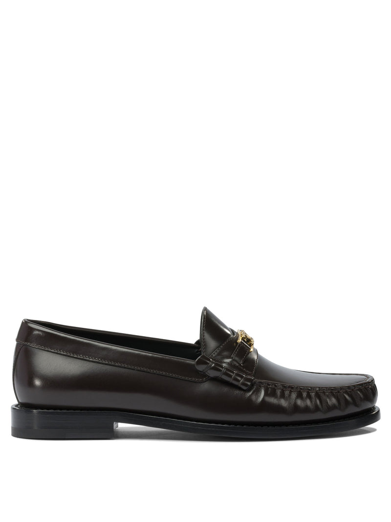 Celine Celine Women Loafers Brown Leather - World Class Fashion