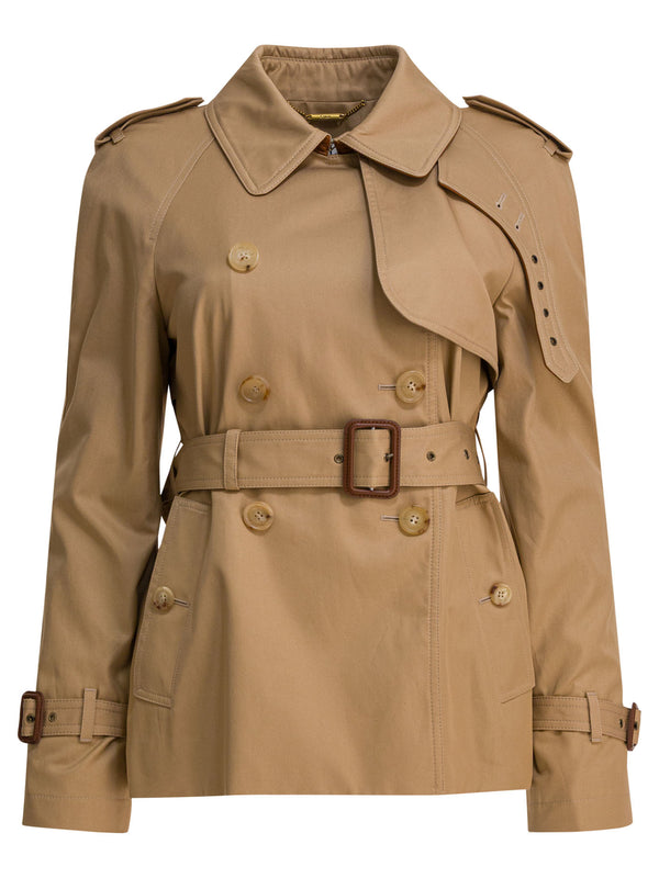 Chloe Short Cotton Gabardine Trench Coat