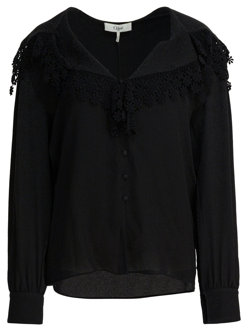 Chloe Chloé Silk Shirt Black Women - World Class Fashion