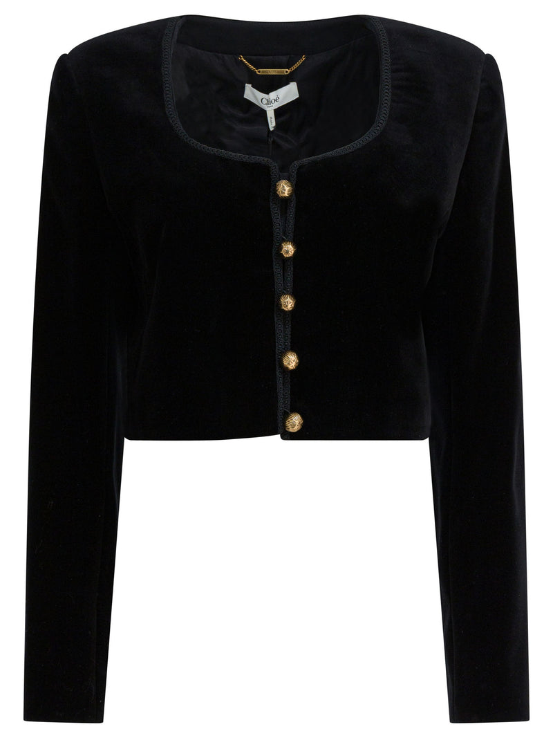 Chloe Chaqueta corta Chloé negra para mujer - World Class Fashion