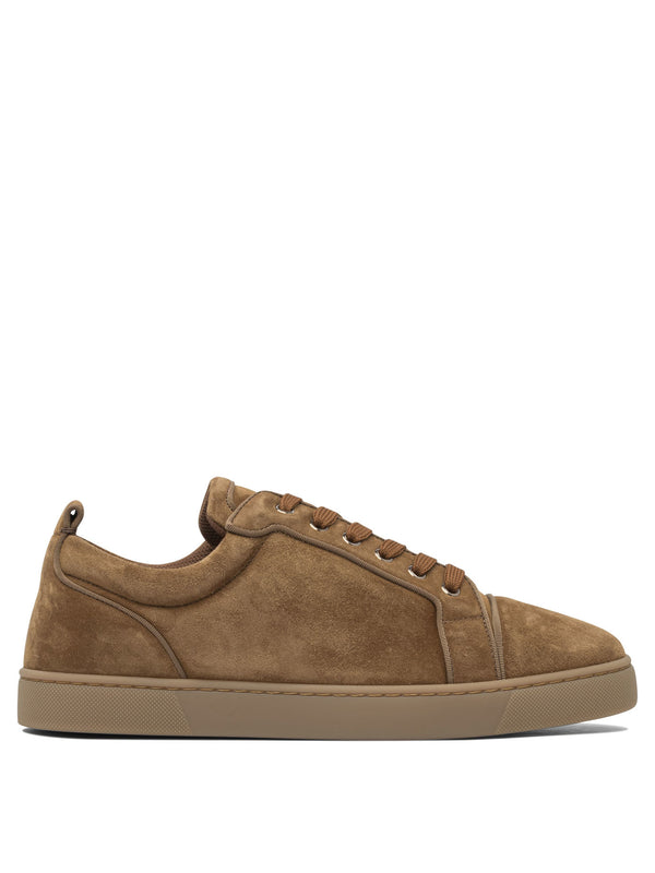 Christian Louboutin Louis Junior Orlato Flat Veau Velours Ds/gg