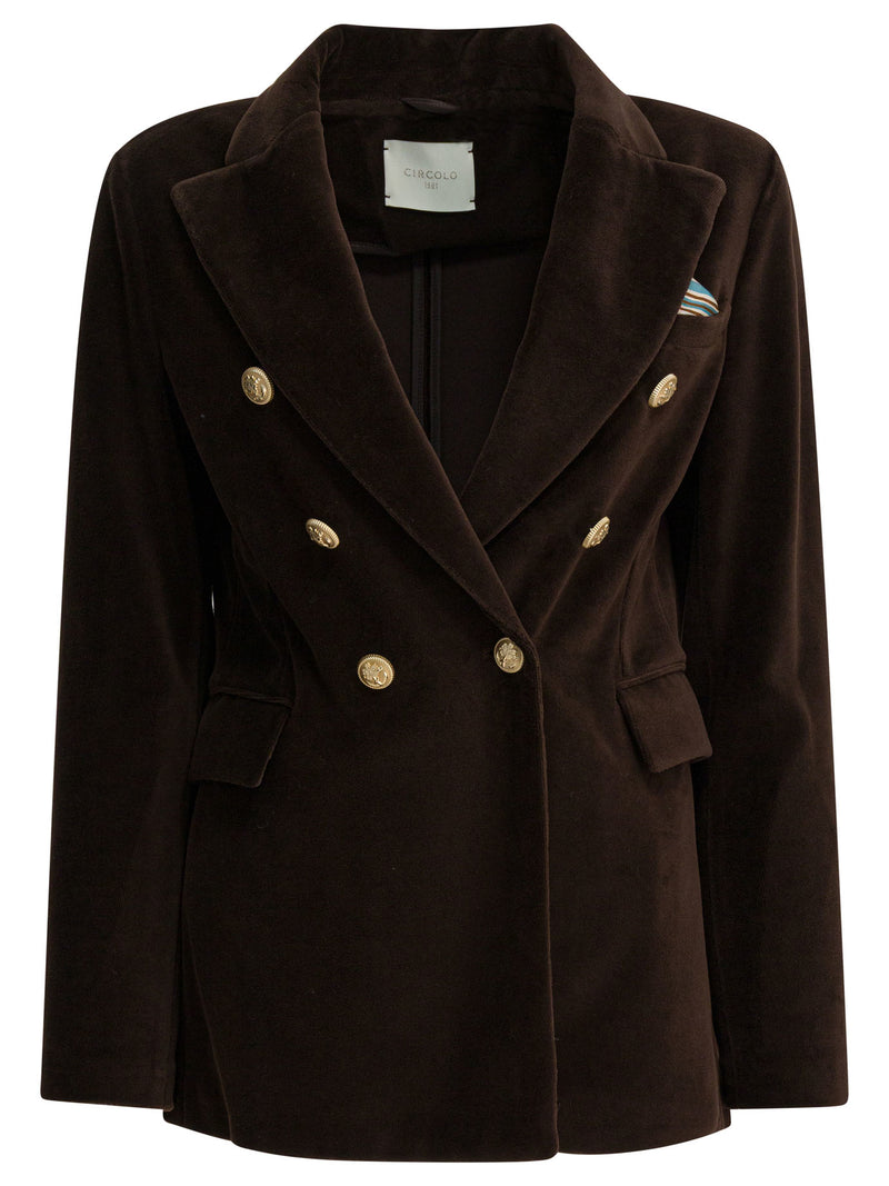 Circolo 1901 Chaqueta de mujer marrón Circolo 1901 FD3623G1125 - World Class Fashion
