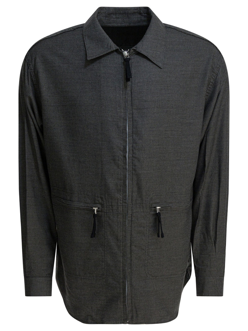 Comme Des Garçons Homme Comme Des Garçons Homme Cotton Overshirt Jacket Grey - World Class Fashion