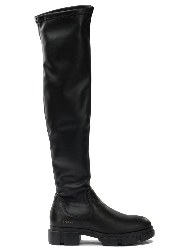 Copenhagen Copenhagen Calf Leather Boots Black Women - World Class Fashion