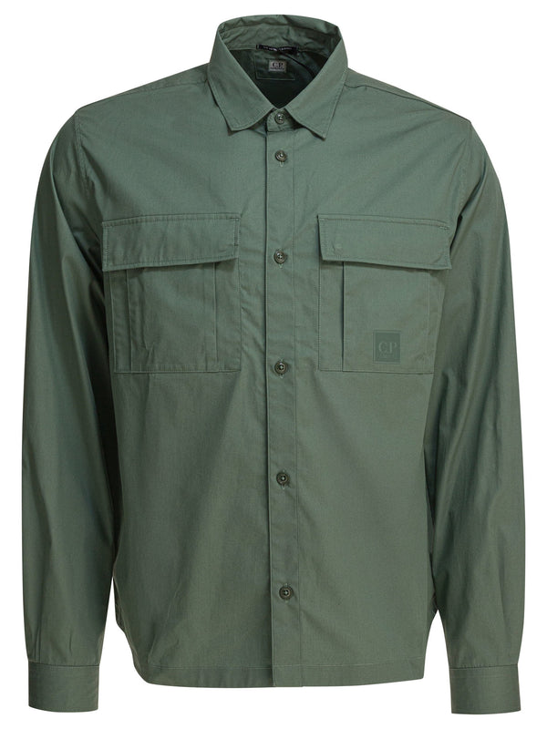 C.p. Company Cotton Gabardine Overshirt