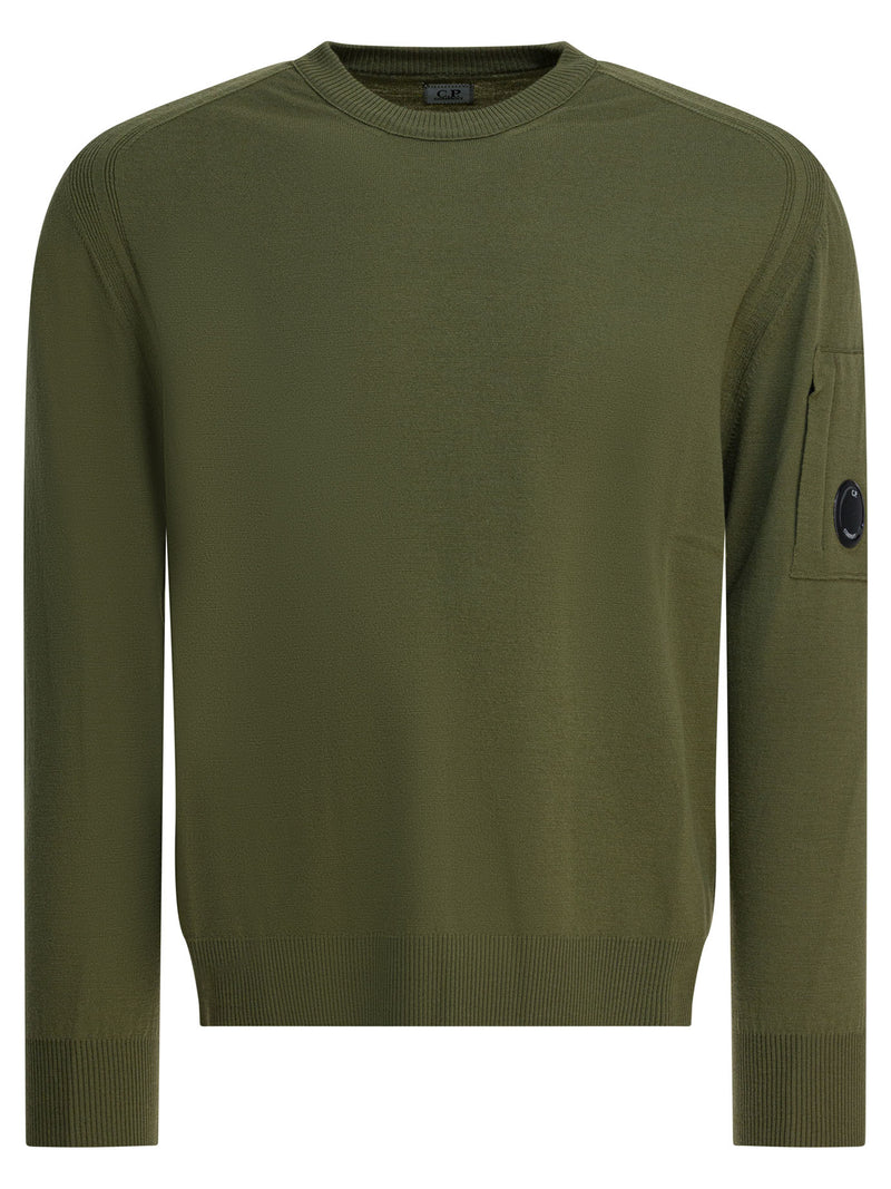 C.P. Company C.P. Company Jersey de Lana Cuello Redondo Verde Hombre - World Class Fashion