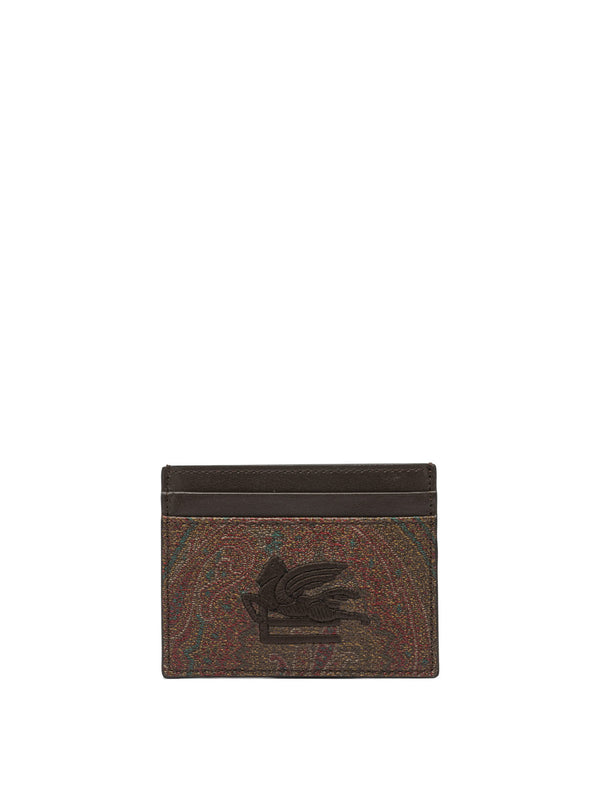 Etro "arnica" Card Holder With Pegasus