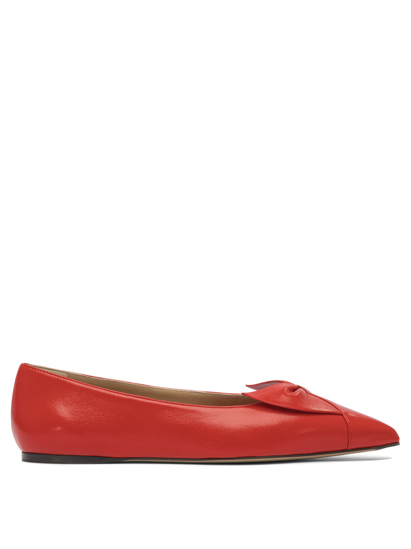 Ferragamo Ferragamo Women Ballerinas Red Leather - World Class Fashion