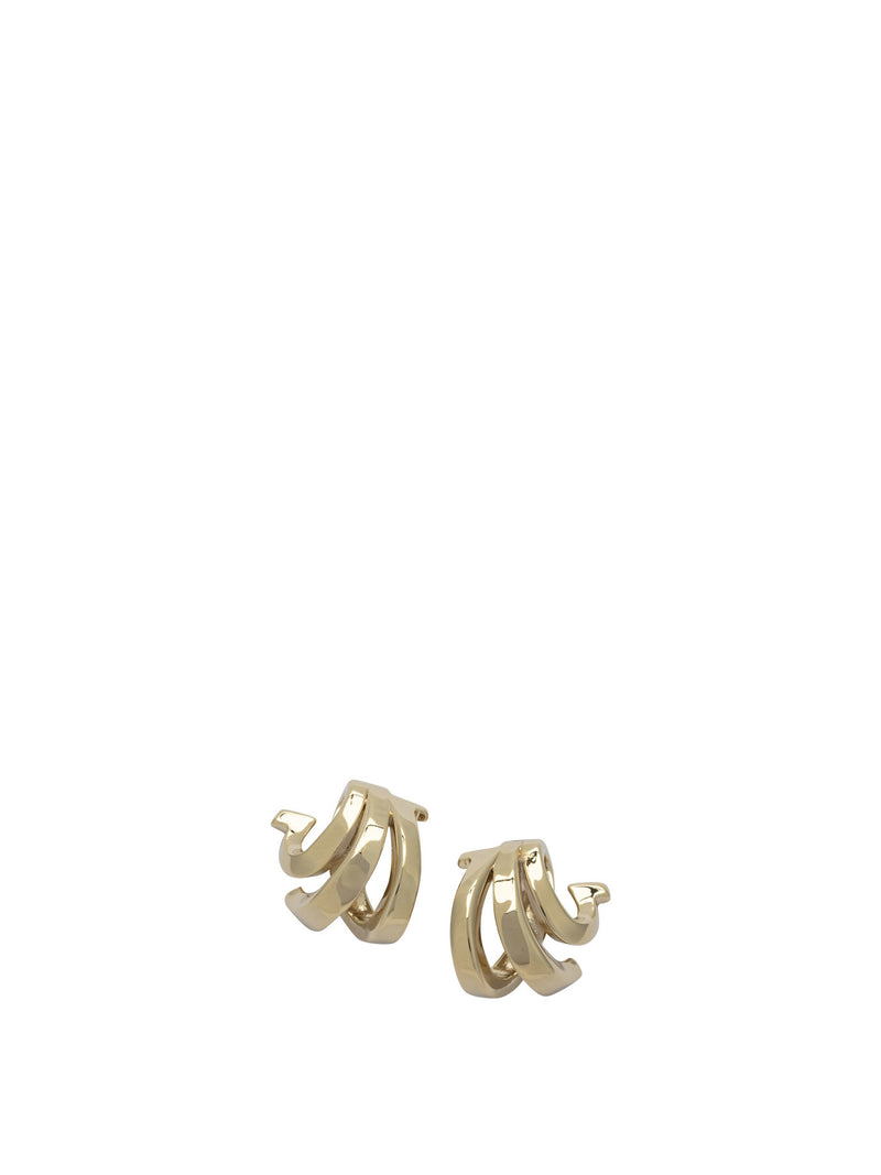 Ferragamo Ferragamo Tripli Gancini Earrings Gold Women - World Class Fashion