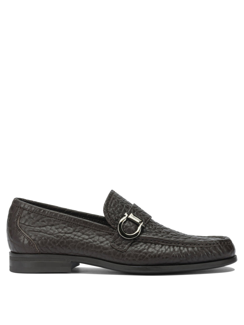 Ferragamo Mocasines Ferragamo de cuero marrón para hombre - World Class Fashion