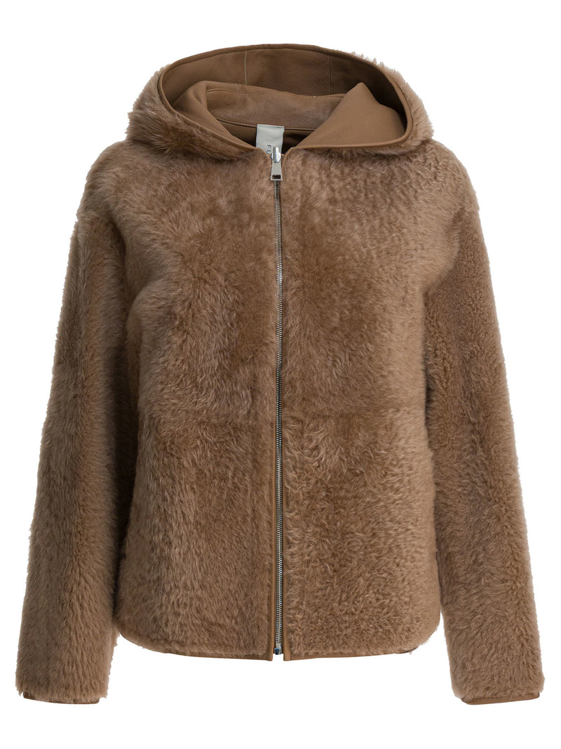 Furling By Giani Chaqueta de mujer Furling By Giani INESLACON Teddy Mousse Brown - World Class Fashion