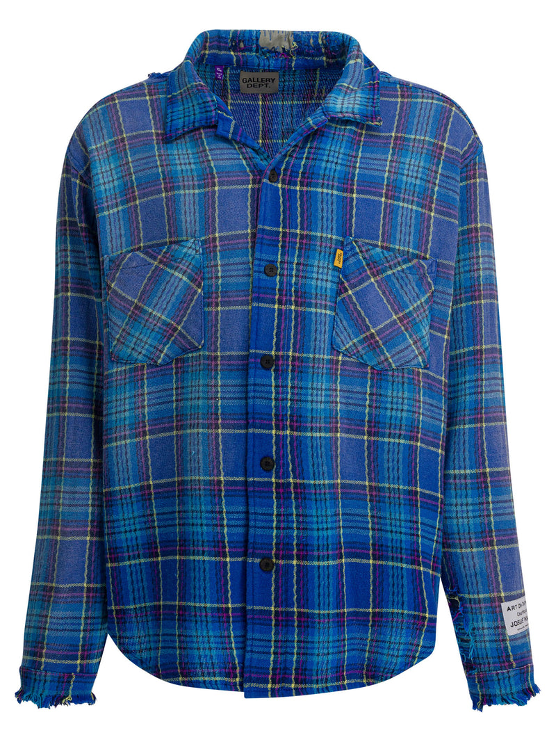 Gallery Dept. Gallery Dept. Marley Flannel Shirt Blue - World Class Fashion