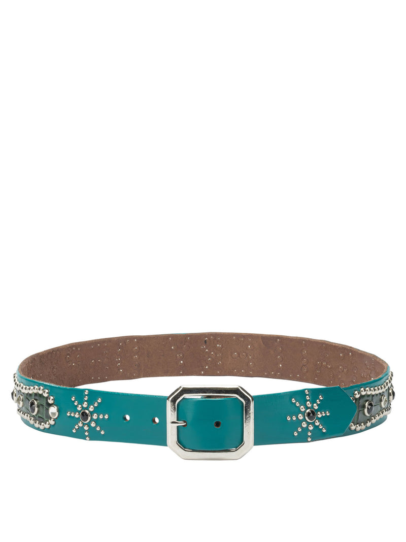 Gallery Dept. Gallery Dept. Cinturón de cuero azul claro para hombre - World Class Fashion
