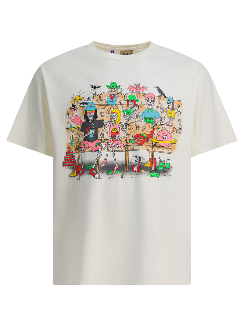 Gallery Dept. Camiseta para hombre Gallery Dept. Skeleton Beach Theater Blanca - World Class Fashion