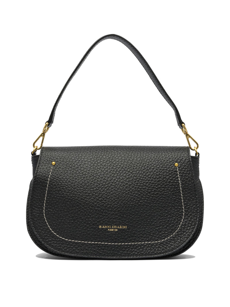 Gianni Chiarini Bolso de hombro de cuero negro Gianni Chiarini para mujer - World Class Fashion