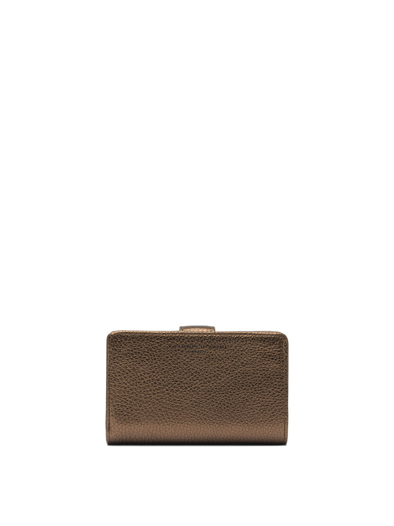 Gianni Chiarini Gianni Chiarini Women's Bronze Leather Wallet - World Class Fashion